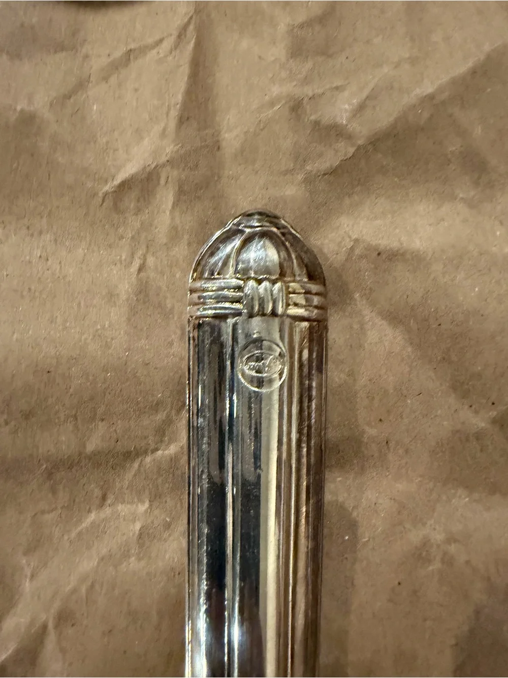 Polished Silver Serving Spoon - Classic Silver Tone